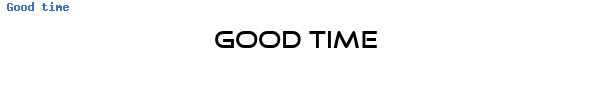 Fuente Good time.ttf