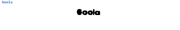 Fuente Goola.ttf