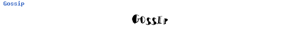 Fuente Gossip.ttf