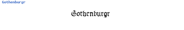 Fuente Gothenburgr.ttf