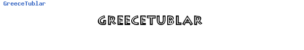 Fuente GreeceTublar.ttf