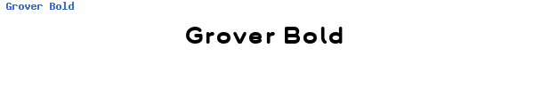 Fuente Grover Bold.ttf