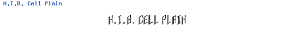Fuente H.I.B. Cell Plain.TTF
