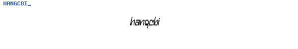 Fuente HANGCBI_.TTF