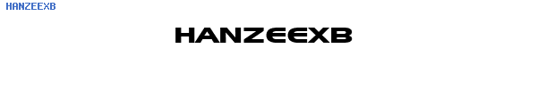Fuente HANZEEXB.TTF