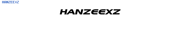 Fuente HANZEEXZ.TTF