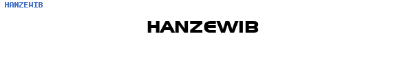 Fuente HANZEWIB.TTF