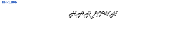 Fuente HARLOWN.TTF