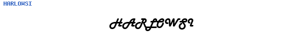 Fuente HARLOWSI.TTF