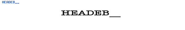 Fuente HEADEB__.TTF