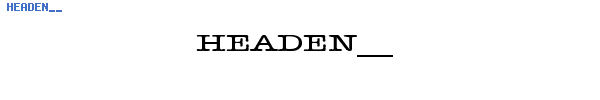 Fuente HEADEN__.TTF