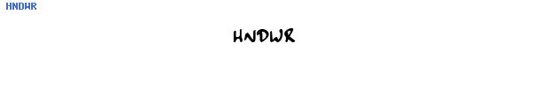 Fuente HNDWR.TTF