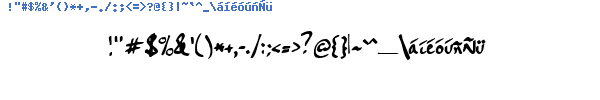 Fuente HNDWR.TTF