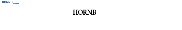 Fuente HORNB___.TTF