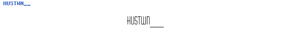 Fuente HUSTWN__.TTF