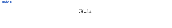Fuente Habit.ttf