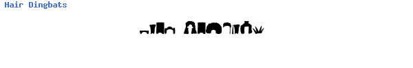Fuente Hair Dingbats.ttf