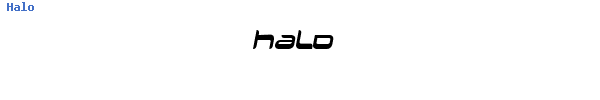 Fuente Halo.ttf