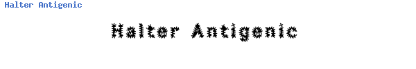 Fuente Halter Antigenic.ttf