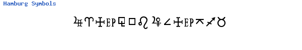 Fuente Hamburg Symbols.ttf