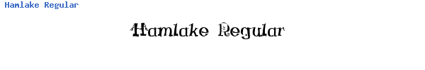 Fuente Hamlake Regular.ttf