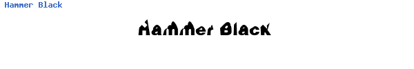 Fuente Hammer Black.TTF