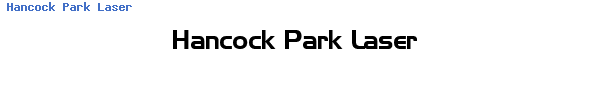 Fuente Hancock Park Laser.ttf