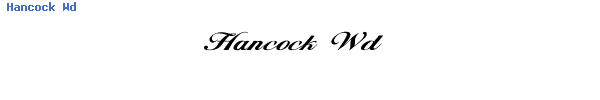 Fuente Hancock Wd.ttf