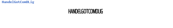 Fuente HandelGotComDLig.ttf