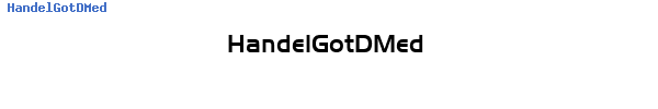 Fuente HandelGotDMed.ttf