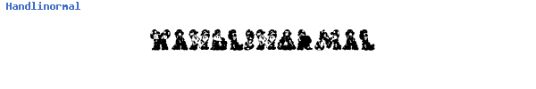 Fuente Handlinormal.ttf