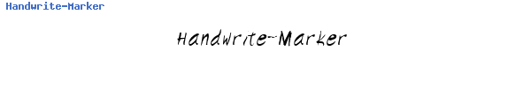 Fuente Handwrite-Marker.ttf