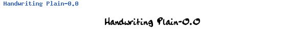 Fuente Handwriting Plain-0.0.ttf