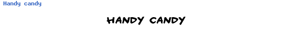 Fuente Handy candy.ttf