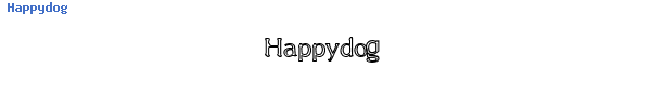 Fuente Happydog.ttf
