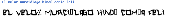 Fuente Hardcore.TTF
