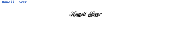 Fuente Hawaii Lover.ttf