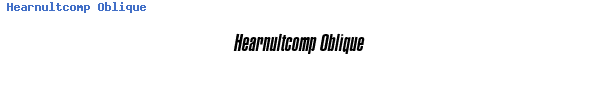Fuente Hearnultcomp Oblique.ttf