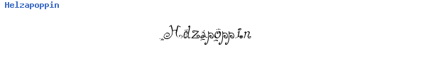 Fuente Helzapoppin.ttf