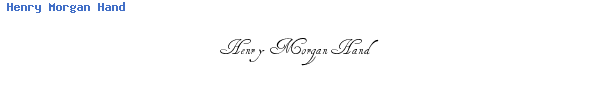 Fuente Henry Morgan Hand.ttf