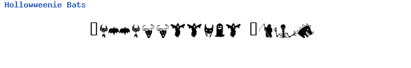 Fuente Hollowweenie Bats.ttf
