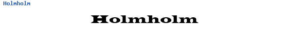 Fuente Holmholm.ttf