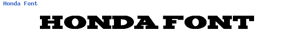 Fuente Honda Font.ttf