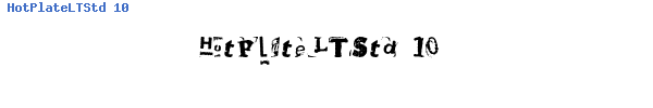 Fuente HotPlateLTStd 10.otf