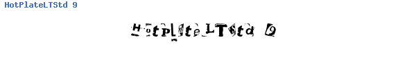 Fuente HotPlateLTStd 9.otf