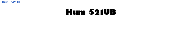 Fuente Hum 521UB.ttf