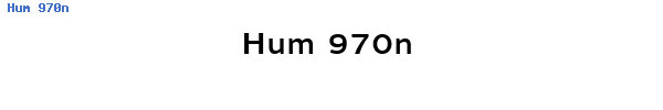 Fuente Hum 970n.ttf