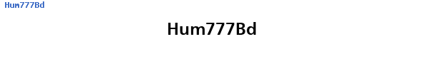 Fuente Hum777Bd.ttf
