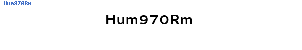 Fuente Hum970Rm.ttf