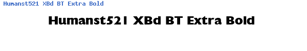 Fuente Humanst521 XBd BT Extra Bold.ttf